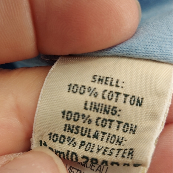 L.L.Bean Flannel Check quilted Lining Shirt Jacket size small - Picture 4 of 6